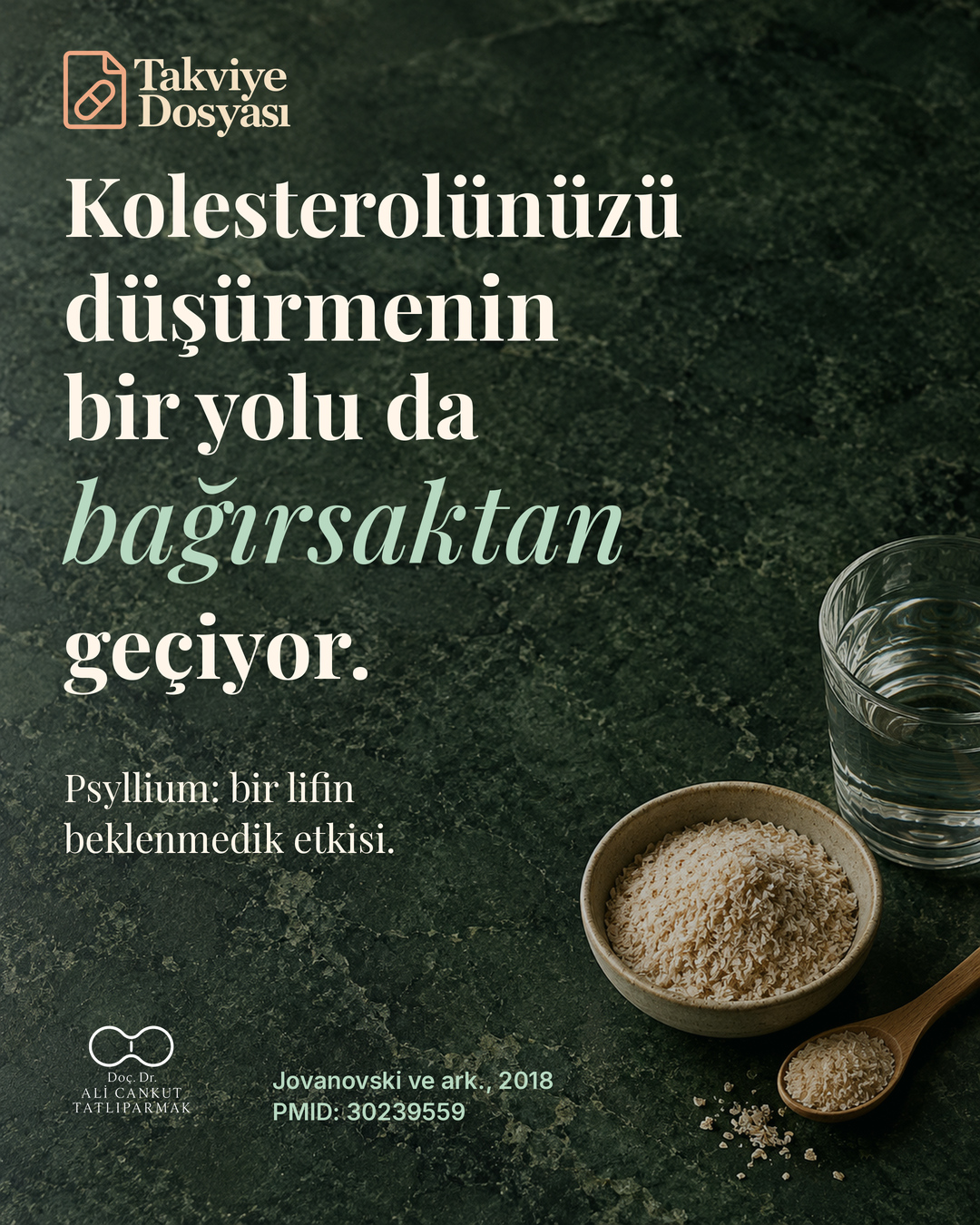 Psyllium ve LDL kolesterol paylaşımının özgün kapağı